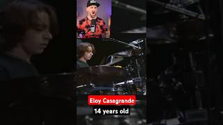 Eloy Casagrande at 14 years old 🤯 reaction drummer eloycasagrande [upl. by Nafets]