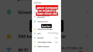 Android Telefonlarda Program Kullanmadan Instagram ve Yasaklı Sitelere GİRİŞ  instagram vpn dns [upl. by Nitsej]