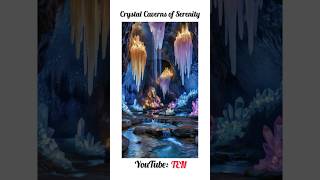 Crystal Cavern of Serenity  shorts aishorts ai aigenerated [upl. by Annej]