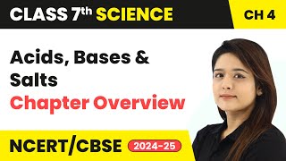 Acids Bases and Salts  Chapter Overview and Complete Strategy  Class 7th Science Ch 4  CBSE [upl. by Gula]