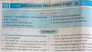 Class 9th Geography Chapter 4 Exogenetic Processes part  2 Navneet Digest Solutions MH Board [upl. by Schifra94]