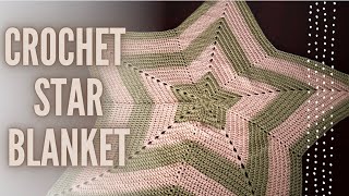 How to Crochet a Star Blanket Pattern  Tutorial EASY [upl. by Madelyn]