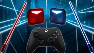 Playing Beat Saber with a controller [upl. by Polinski]