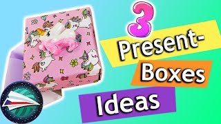 Malé boxy na dárky  krabičky z papíru  diy  Origamibox s víkem  DIY pro děti jednoduše a rychle [upl. by Norb]