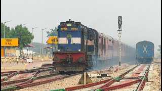 Aggressive Entry of Maharajas Express and Rythmic Track Sound [upl. by Eiramave]