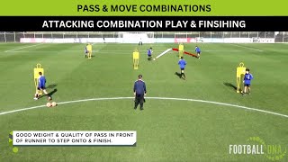 IMPROVE Attacking Combinations amp Finishing  Football Coaching Drills [upl. by Bertine611]