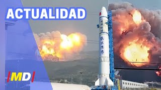 Lanzamiento fallido IMITACIÓN DE SPACE X El cohete TIANLONG3 en desastre durante pruebas [upl. by Esdnil]