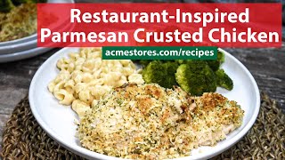 Restaurant Inspired Parmesan Crusted Chicken recipe [upl. by Ivatts]