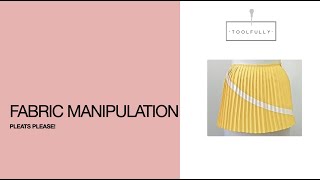 Fabric manipulation how to Pleat [upl. by Naujit74]