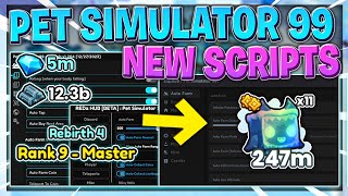 🚀UPDATE 6 Pet Simulator 99 Hack Script GUI  FAST Auto Farm  INFINITE BOOSTS  PASTEBIN 2023 [upl. by Maxama]