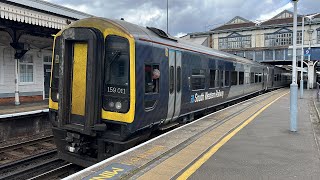 159011021158890 depart Clapham Junction for Exeter St Davids [upl. by Atinaj]