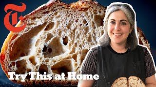 Make Beautiful Sourdough With Claire Saffitz  Try This at Home  NYT Cooking [upl. by Etnohs783]