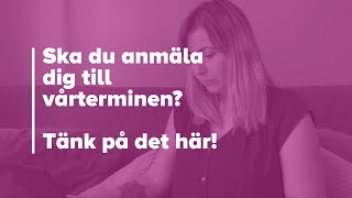 TIPS TILL DIG SOM SKA ANSÖKA TILL UNIVERSITETET [upl. by Touber]