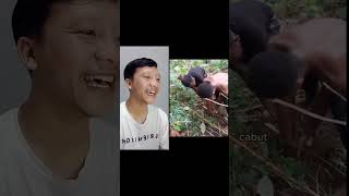 Pacarmu ganteng bisa cabut singkong tidak❓❓ reaction rickybokir funny lucu shorts [upl. by Moffit]