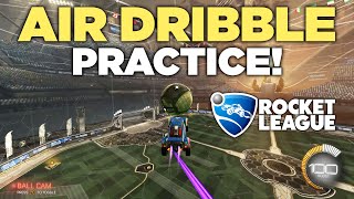 AIR DRIBBLE PRACTICE IN ROCKET LEAGUE [upl. by Ambur]