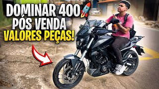 BAJAJ DOMINAR 400  GARANTIA  VALORES DAS PEÇAS  PÓS VENDA [upl. by Schacker690]