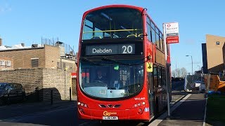 London Bus  Route 20  Debden to Walthamstow Central  Subtitles [upl. by Yruam]