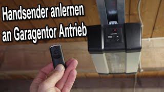 Hörmann Handsender  Fernbedienung neu anlernen an Hörmann Garagentor Antrieb [upl. by Akinahc]