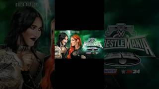 wwe Rhea Ripley vs Becky Lynch WrestleMania [upl. by Stedt]