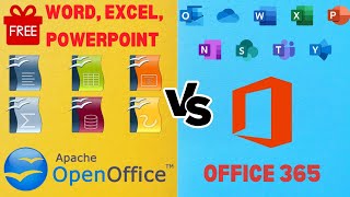 Apache Office vs Office 365  Free alternative to Microsoft Office  Word Excel PowerPoint [upl. by Arielle]