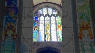 Millennium Stained Glass Window  St Laurence Church Rowington stainedglass [upl. by Rentschler31]