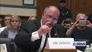 FIERY WORDS Tom Homan vs AOC heated exchange over Migrant Children amp Border Security 2019 hearing [upl. by Eilerua]