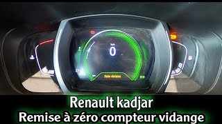 Renault kadjar  كيفية إرجاع عداد الصيانة إلى الصفر [upl. by Asi]