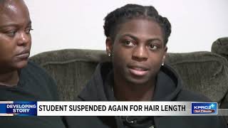 Texas student suspended again for hair length [upl. by Yrohcaz803]