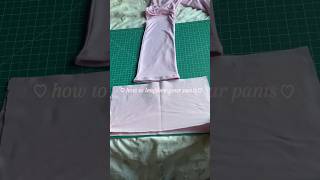 How to fix high water pants beginner friendly 🧸🎀☁️ howtolengthenpants howtomakepantslonger [upl. by Beata]