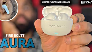 Fire boltt Aura TWS unboxing amp review⚡️40 hour playtime with 40MS low letency gaming mode under 999 [upl. by Normandy991]