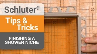 Tips on finishing a shower niche [upl. by Trude]