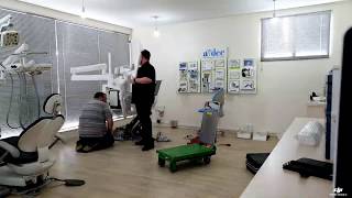 Installing an Anthos A3 Dental chair time lapse [upl. by Anoiek]