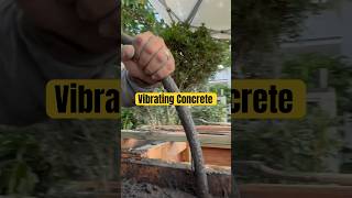 Vibrating concrete during placement into formwork to minimize honeycombing concrete vibration diy [upl. by Kendra]