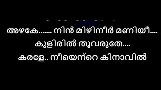 Azhake Ninmizhineer Karaoke with Lyrics malayalam  Amaram malayalam karaoke azhake nin mizhineer [upl. by Yrtnahc]