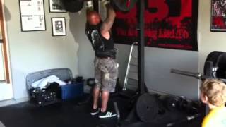 Jim Wendler  Press with Football Bar [upl. by Anairt]