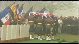 WWI Soldiers Buried With Full Military Honours 140314 [upl. by Wilmer]