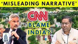 MEA Slams CNN Report For Blaming India For Bangladesh Floods ‘Misleading Narrative’  IDNews [upl. by Wenz762]