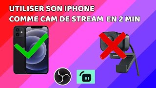 TUTO COMMENT UTILISER SON TELEPHONE COMME WEBCAM GRATUITEMENT SUR OBS ET STREAMLABS 2024 [upl. by Aicenet]