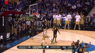 Wichita State vs Notre Dame Zach Auguste alleyoop [upl. by Mighell873]