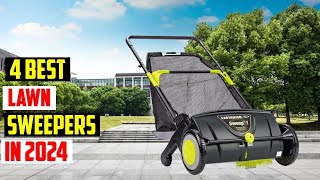 ✅ Best Lawn Sweepers of 2024  TOP 4 Best Lawn Sweepers of 2024 [upl. by Anyk]