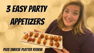 3 EASY PARTY APPETIZERS  Party Hosting Recipe Ideas  Sweese Platter Review [upl. by Name]