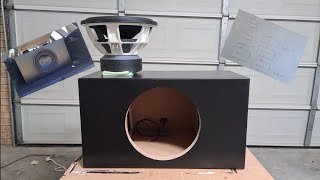 Box Build for massive 15quot subwoofer  demo [upl. by Woodcock887]