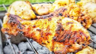 ► Grill Hähnchen  Grillhähnchen vom Weber Grill  BBQ Chicken  Grillhähnchen  Hähnchen  BBQ [upl. by Leveridge]