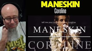 Måneskin  Coraline SANREMO 2022 LIVE AUDIO con orchestra Reaction [upl. by Oremo]