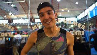 Bryce Hoppel Clocks US Season Lead In Mens 800m At Millrose Games 2024 [upl. by Girard]