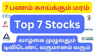 top 7 dividend stocks Highest dividend paying stocks 2024 tamil dividend investing dividend income [upl. by Davidde829]