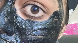 ✅Homemade charcoal peel of mask🖤 100 Organic and No preservative❎ [upl. by Leakim229]