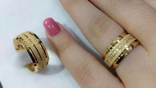 Gorgeous Light Weight Gold Ring Collection 2025Latest Gold Finger Ring Designs with Price 2025 [upl. by Sivrahc]