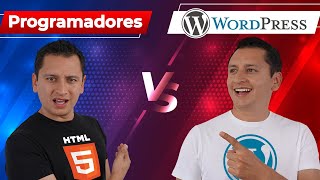 WordPress VS Programación 🥊 HTML  CSS  Javascript [upl. by Erb]