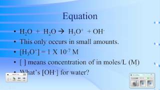 Ionization of Water [upl. by Gnouhc887]